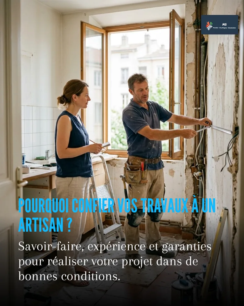 Des travaux de qualité commencent par le savoir-faire d'un artisan professionnel